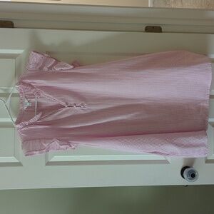 Pink Ruffled Sleeveless Dress